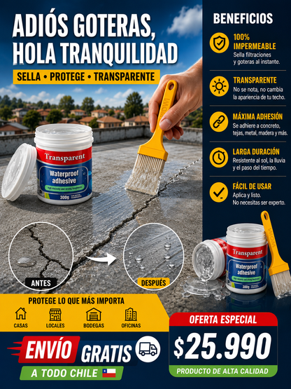 Pack Ahorro 3 En 1 Sellador De Goteras Transparente